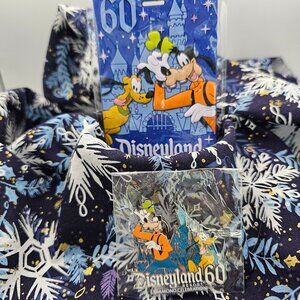 Disneyland 60th Anniversary Luggage Tag and Park Pin